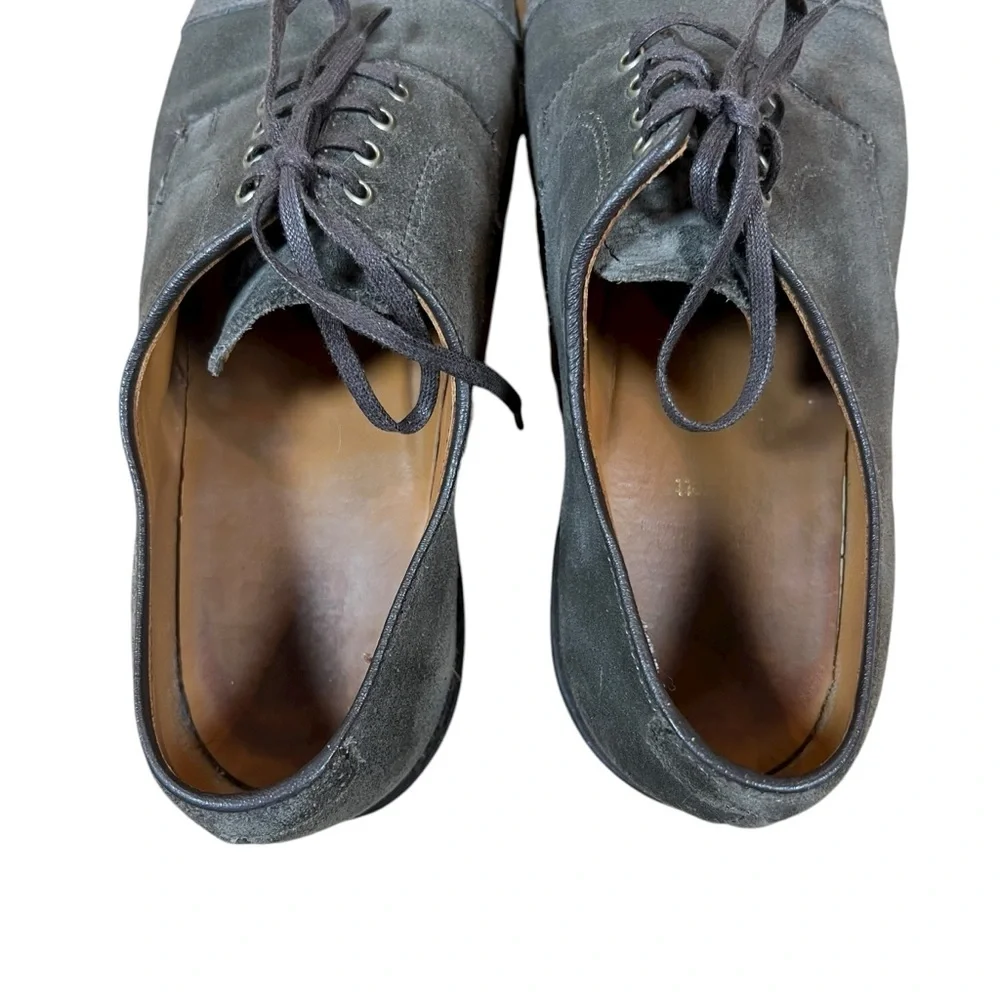 Allen Edmonds Barrett Gray Suede Cap Toe‎ Dress Shoes Men’s 9.5 D